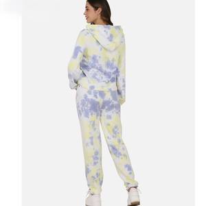 Fabricantes de ropa Chándales de lana personalizados para mujeres Sudadera con capucha de dos piezas y conjunto de pantalones para correr Trajes para correr - Product Image 2