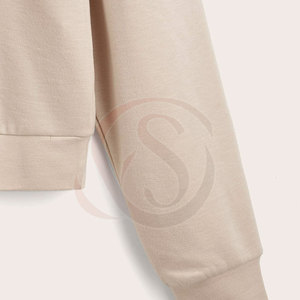 Sweat-shirt d'hiver pour femme, col rond, imprimé sur le devant, en mélange polyester/coton, doublé, séchage rapide, respirant, manches longues - Product Image 3