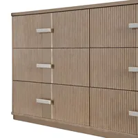 Commode à 6 tiroirs West Kensington en couleur Sea Salt Caramel |   Commode de chambre élégante de style transitoire