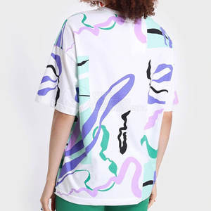 Ropa informal de color personalizada ligera, camisetas de gran tamaño para mujer, camiseta de gran tamaño para mujer de alta calidad, fácil de usar para mujer - Product Image 3