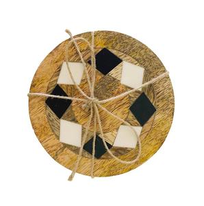 Customized Size Natural Wooden Coaster Tea Coffee <b>Beer</b> Cup <b>Mat</b> and Pads Drink Ware Coaster Modern Look Handmade Finishing - Product Image 4