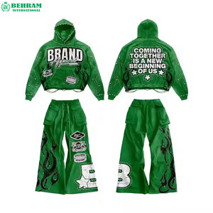 ชุดเซ็ตสตรีทแวร์แฟชั่นใหม่ล่าสุดปี 2026 ชุดจ็อกเกอร์ เสื้อฮู้ดซิป ชุดแทรคสูท พิมพ์ลายสกรีน และกางเกงขายาว - Product Image 3