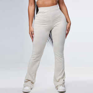 Fabricantes de ropa, chándal lavado con ácido de algodón de lana elástica, conjunto de mujer - Product Image 2