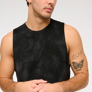 Meilleure qualité hommes cravate teinture sans manches débardeur doux coton Gym chemise décontracté Streetwear Muscle t-shirt OEM et commandes en gros personnalisées bienvenue - Product Image 6