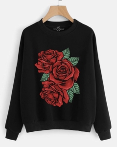 Custom Men's Winter Casual Embroidered Long-Sleeved Crew Neck Pullover 100% Cotton Loose Fit - Product Image 4