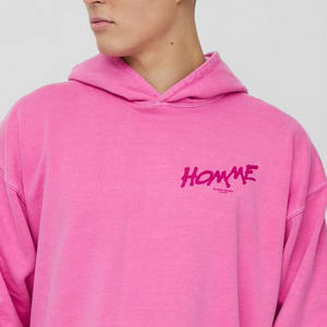 Sudadera con capucha de grafiti lavada de gran tamaño personalizada para hombre, sudaderas con capucha personalizadas de mezcla de algodón, sudaderas con capucha para hombre, último diseño básico - Product Image 5