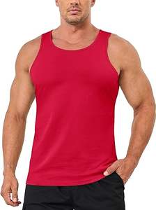 Débardeur décontracté pour hommes Chemise sans manches en coton Débardeur léger T-shirt de sport pour hommes - Product Image 2