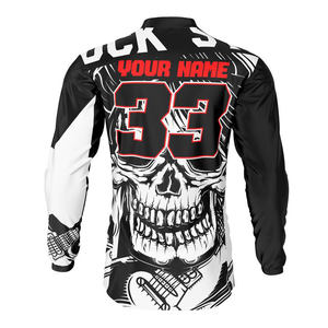 Maillot de Motocross 100% Polyester Sublimation Unisexe Mesh Personnalisé de Qualité en Gros pour Hommes - Product Image 4