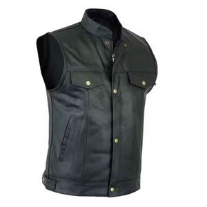 Chaleco de cuero de invierno transpirable OEM para motociclistas Ajuste duradero Logotipo personalizado Pedido a granel disponible - Product Image 6