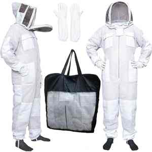 Traje de apicultura profesional con tela ligera de malla y protección contra picaduras de cuerpo completo - Product Image 1