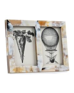 Marco de fotos de cuerno de búfalo hecho a mano, ideal para aquellos que quieran decorar con piezas inspiradas en la naturaleza que reflejen autenticidad - Product Image 1