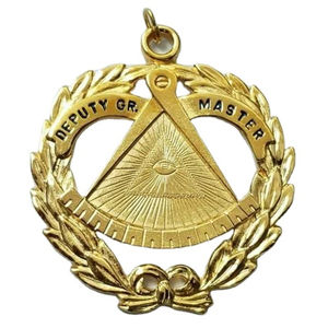 Masonic Badge Gold Freemason <b>Brooch</b> Freemason Lapel <b>Pin</b> Masonic Regalia Freemasons Jewels OEM Serviced - Product Image 5