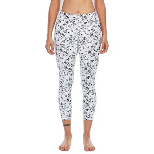 Leggings en satin à taille haute et coupe ajustée pour femmes, imprimés sur mesure, étiquette privée, leggings de sublimation pour filles, vente en gros - Product Image 1