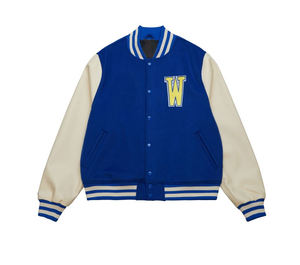 Venta al por mayor de lana personalizada de estilo de la calle de talla grande transpirable chaqueta universitaria de invierno para hombre de manga larga - Product Image 5