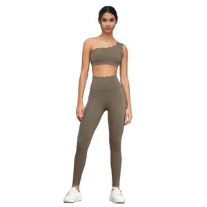 Femmes taille haute écologique Gym entraînement Yoga pantalon soutien-gorge ensemble sport course Fitness Leggings sans couture taille élastique grande taille - Product Image 1