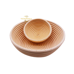 Handmade Banneton Proofing Basket Natural Rattan Dough Rising Basket for Baking - Product Image 1