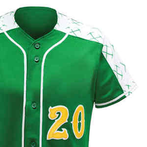 Servicio OEM diseño uniforme de béisbol al por mayor en blanco moda 100% poliéster hombres uniforme de béisbol - Product Image 4