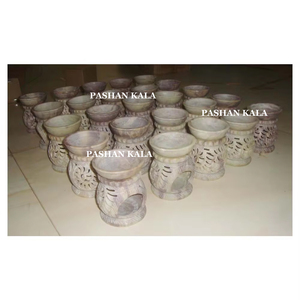 เครื่องประดับหินสบู่ธรรมชาติที่แวววาวและดอกไม้ที่มีใบเป็นงานฝังอัญมณีกล่องของขวัญที่มีการปักดอกไม้ผลิตภัณฑ์งานศิลปะ - Product Image 4