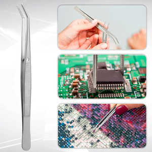 อุปกรณ์ต่อขนตาปลอมแหนบต่อขนตาสำหรับกำจัดขนคิ้วแบบโค้งทำจากสเตนเลสอย่างมืออาชีพ - Product Image 3