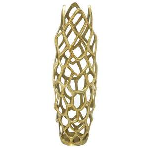 Vase en aluminium minimaliste, lignes nettes, accent décoratif d'intérieur, moderne, élégant, artistique, léger, durable - Product Image 1