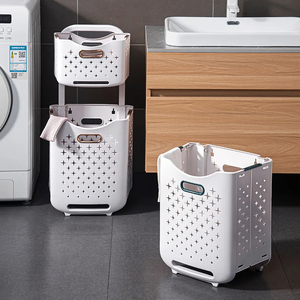 <span class=keywords><strong>Panier</strong></span> à linge pliable ménage salle de bain <span class=keywords><strong>panier</strong></span> à linge toilette tenture murale vêtements sales <span class=keywords><strong>panier</strong></span> de rangement avec roues - Product Image 2