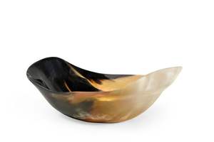 Bol en corne et table design, bol à fruits en corne décoratif, couleur corne naturelle avec un revêtement poli optimal et un style rustique - Product Image 3