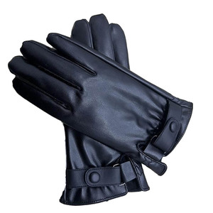 Abrigo largo de cuero puro de calidad superior para hombre, estilo informal, último diseño, abrigo de cuero con guantes de cuero gratis - Product Image 5