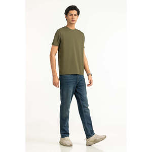 T-shirt à manches courtes en jersey de coton pour homme, coupe classique, écologique, col rond, fitness, surdimensionné, fabricant OEM ODM, fournisseur - Product Image 5