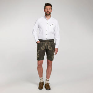 Style bavarois traditionnel allemand Oktoberfest hommes Lederhosen Shorts solide brodé Anti-rides respirant OEM sur mesure - Product Image 5