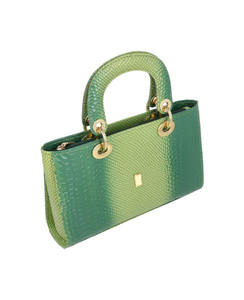 Monederos para niñas, logotipo personalizado, uso diario, 2025, cuero genuino con patrón de cocodrilo, bolsos cruzados de lujo para mujer, OEM de alta calidad - Product Image 4