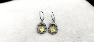 Pendientes de Plata de Ley 925 Hechos a Mano con Citrino para Mujer |   Joyería Elegante con Piedras Preciosas al por Mayor - Product Image 4