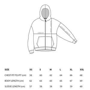 Sweat à capuche noir personnalisé avec fermeture éclair, uni, teinture unie, double fermeture éclair, surdimensionné, lourd, à fermeture éclair - Product Image 6