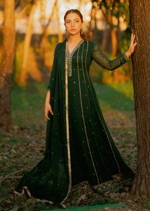 Mesdames Broderie Shalwar Kameez Boutique Robe Pakistanaise Femmes 3 Pièce Fête Porter Broderie Travail Brodé Robes Anarkali - Product Image 2