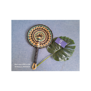 NEW PRODUCT MADE in VIET NAM SEDGE <b>HAND</b> <b>FAN</b> WITH 100% MATERIAL NATURAL ECO-FRIENDLY PRODUCT BEST PRICE FROM VIET NAM - Product Image 3