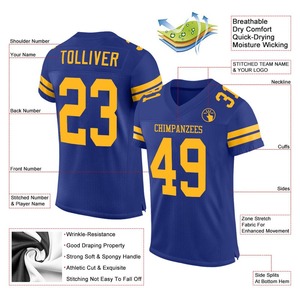 Uniforme de Fútbol Personalizado de Primera Calidad | Camiseta de Fútbol Auténtica Personalizada del Fabricante ED, Negra con Dorado Antiguo, de Malla - Product Image 2