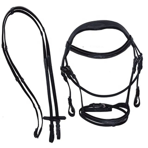 Cuero Caballo Halter Caballo Polo Halter Colorido Hilo Diseño Cuero Gaucho Caballo Halter - Product Image 2