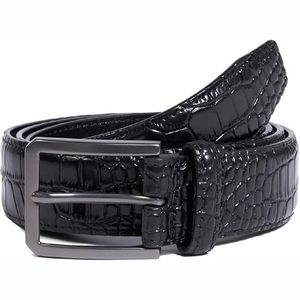 Nuevo cinturón de cuero genuino para hombres con diseños clásicos de moda 2025, cinturones de cuero para el trabajo informal de negocios - Product Image 5