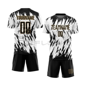 Conjunto de tela de poliéster 100% transpirable, productos de secado rápido, se ajustan a la camiseta con estampado de logotipo personalizado, camiseta de fútbol, kit de fútbol americano - Product Image 3