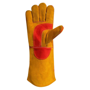 Vente en gros de gants de soudage en cuir de vachette robustes et durables Gants de hockey en cuir de protection des mains antidérapants et anti-coupures - Product Image 2