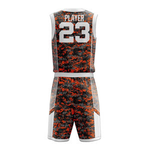 Uniforme de Baloncesto de Verano Personalizado al por Mayor, Talla Grande, Transpirable, 100% Poliéster, Último Diseño de Uniforme, Conjunto de Sublimación - Product Image 3