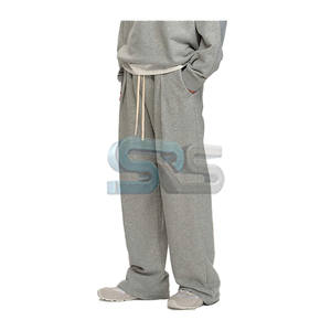 กางเกงผู้ชายซักสีเข้มกางเกงสเวตเตอร์ผ้าฝ้ายขาบานเอวยางยืดทรงหลวมดีไซน์แบบกำหนดเองสำหรับสตรีทแวร์ดูทันสมัย - Product Image 6