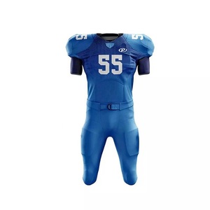 OEM High Quality American Football Blank Jersey Custom Team <b>Name</b> Design Digital Print Breathable Quick Dry UV Protection 100% - Product Image 5
