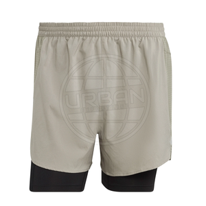 Short de gymnastique personnalisable pour hommes fabriqué en usine avec taille élastique confortable Design solide Style sportif-Logo votre propre! - Product Image 1