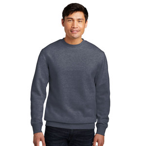 Venta al por mayor personalizado cuello redondo 100% algodón sudaderas de gran tamaño de lana de los hombres básicos de mezcla de algodón sudaderas - Product Image 6