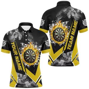 Polos con gráfico de dardos a la moda para hombre, nombre personalizado, botón de solapa, camiseta Polo impresa en 3D, camisetas deportivas transpirables de gran tamaño de tendencia - Product Image 5