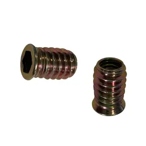 Wholesale Price Colorful Hexagon Threaded Wood Insert Nut M3-M10 Insert Nut Wood Furniture Fasteners Supplier Vietnam Factory