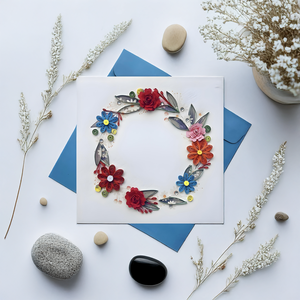 การ์ด GFV033-Elegant งานฝีมือรูปทรงดอกไม้แบบเวียดนามการ์ดอวยพรกระดาษสำหรับเป็นของขวัญงานฝีมือโดยช่างฝีมือ - Product Image 4