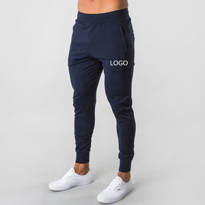 Nuevos pantalones de chándal en blanco, pantalones deportivos de pista, pantalones de entrenamiento con logotipo personalizado, pantalones ajustados de compresión para correr y trotar para hombres - Product Image 1