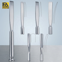 Ensemble de ciseaux à os chirurgicaux droits et courbés, instruments d'ostéotomie pour la chirurgie générale, classe I, certifiés CE