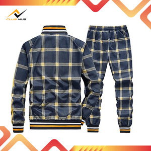 Blousons de survêtement à carreaux et manches longues avec logo personnalisé pour hommes survêtement de sports d'hiver à séchage rapide avec motif de maternité - Product Image 3